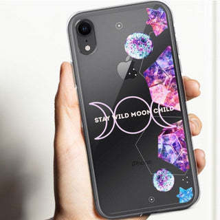 Stay Wild Moon Child Clear Phone Case For iPhone 12 Mini 11 Pro XS Max XR X 7 8 Plus SE 2020 Witchy Phone Cover The Urban Flair Feat